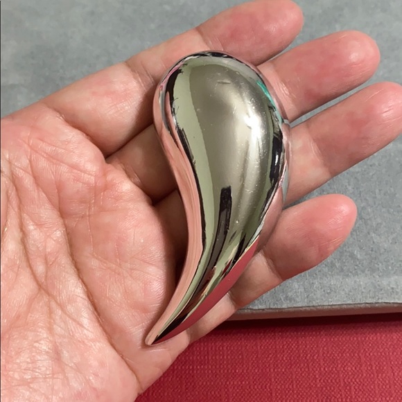 🖤GIVENCHY💕VTG silver drop brooch - Picture 2 of 13